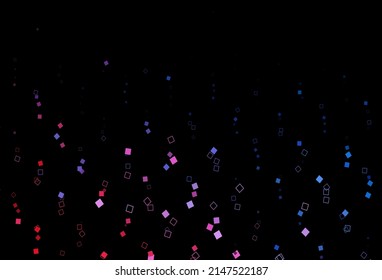 Dark Blue, Red vector cover with polygonal style. Beautiful illustration with rectangles and squares. Smart design for your business advert.