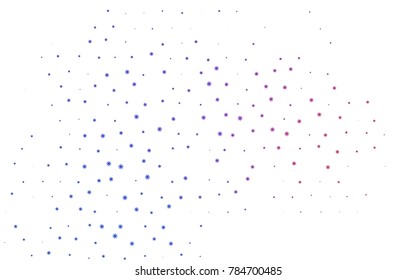 Dark Blue, Red vector cover with beautiful snowflakes. Modern geometrical abstract illustration with crystals of ice. The template can be used as a new year background.
