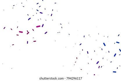 Dark Blue, Red vector cover with rounded stripes. Blurred decorative design in simple style with lines. The pattern can be used as ads, poster, banner for medicine.