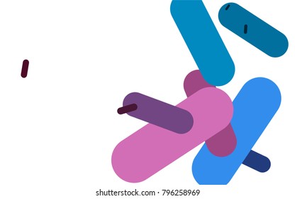 Dark Blue, Red vector cover with rounded stripes. Decorative shining illustration with lines on abstract template. The pattern can be used as ads, poster, banner for medicine.