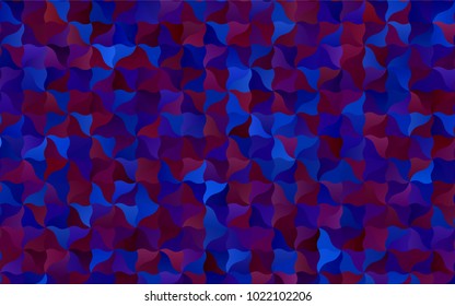 Dark Blue, Red vector crooked abstract pattern. Shining illustration, which consist of blurred lines. A new texture for your design.
