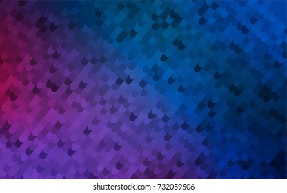 Dark Blue, Red vector crooked abstract pattern. Shining crooked illustration in a brand-new style. The best curved design for your business.