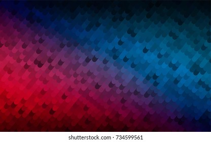 Dark Blue, Red vector curved background. Creative geometric illustration in Origami style with gradient. The template can be used as a background for cell phones.