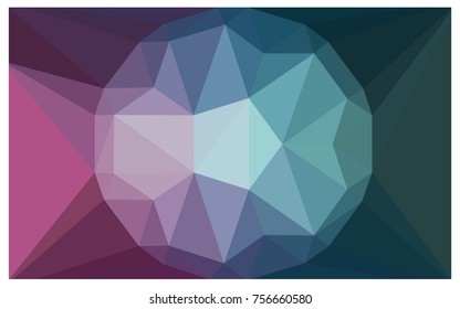 Dark Blue, Red vector diamond Pattern. Geometric Gemstone sample. Repeating template with a gem in center. Jewelry gems texture for your design. Pattern can be used for background.