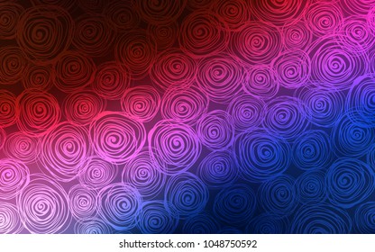 Dark Blue, Red vector doodle bright pattern. A completely new color illustration in doodle style with roses. The best blurred design for your business.