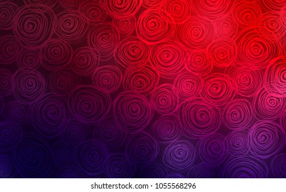 Dark Blue, Red vector doodle bright background. Colorful abstract illustration with roses in doodle style. The pattern can be used for heads of websites and designs.