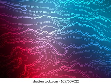 Dark Blue, Red vector doodle blurred texture. Colorful illustration in abstract style with doodles and Zen tangles. A completely new template for your business design.