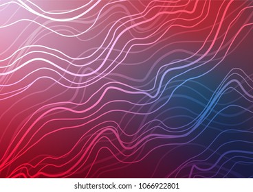 Dark Blue, Red vector doodle blurred texture. Colorful illustration in abstract style with doodles and Zen tangles. The best blurred design for your business.