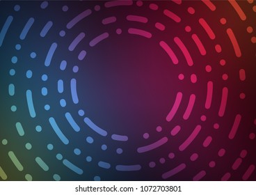 Dark Blue, Red vector doodle blurred pattern. Colorful illustration in abstract style with doodles and Zen tangles. A new texture for your design.