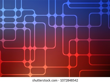 Dark Blue, Red vector doodle blurred template. Geometric doodle illustration in Origami style with gradient. Brand-new style for your business design.