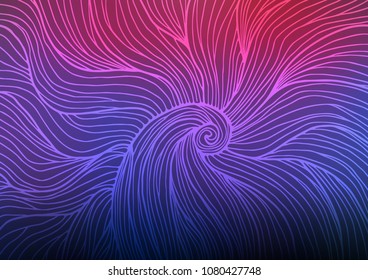 Dark Blue, Red vector doodle blurred template. Colorful illustration in abstract style with doodles and Zen tangles. The pattern can be used for wallpapers and coloring books.