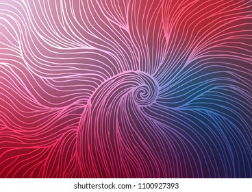 Dark Blue, Red vector doodle blurred background. Doodles on blurred abstract background with gradient. Brand-new design for your business.