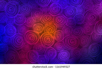 Dark Blue, Red vector doodle bright background. Decorative shining illustration with doodles on abstract template. The completely new template can be used for your brand book.