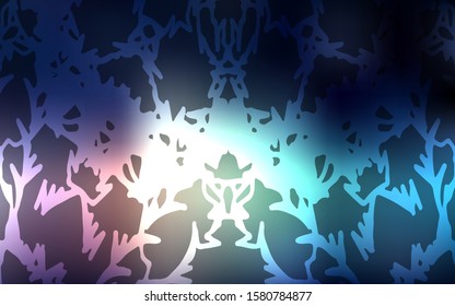 Dark Blue, Red vector doodle bright layout. Sketchy doodles drawn by child on blurred background. The pattern can be used for wallpapers and coloring books.