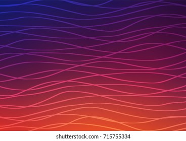 Dark Blue, Red vector doodle blurred texture. Glitter abstract illustration with doodles and zentagles. A completely new template for your business design.