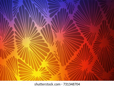 Dark Blue, Red vector doodle blurred template. An elegant bright illustration with lines in Natural style. A new texture for your design.