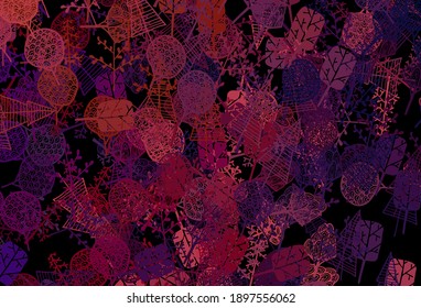 Dark Blue, Red vector elegant template with trees, branches. Illustration with gradient colorful trees. A new texture for your wallpaper design.