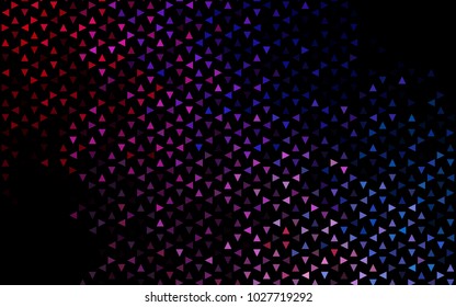 Dark Blue, Red vector geometric simple minimalistic background, which consist of triangles on white background. Triangular pattern with gradient for your business design. 