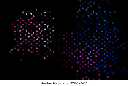 Dark Blue, Red vector geometric simple minimalistic background, which consist of triangles on white background. Triangular pattern with gradient for your business design. 