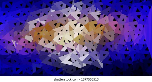 Dunkelblau, rote Vektorgrafik, geometrisches polygonales Design. Elegante abstrakte Illustration mit Farbverlauf-Dreiecken. Hintergrund für Mobiltelefone.