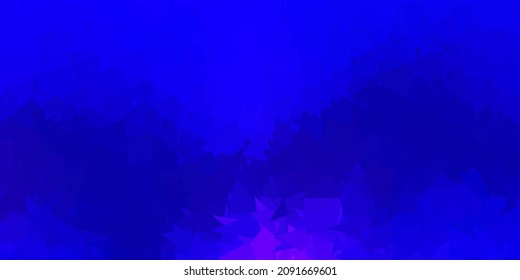 Diseño poligonal geométrico vectorial rojo, azul oscuro. Ilustración abstracta con triángulos de gradiente elegantes. Fondo para teléfonos móviles.