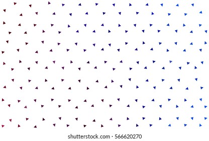 Dark Blue Red vector geometric simple minimalistic background, which consist of triangles on white background. Triangular pattern with gradient for your business design. 