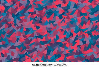Dark Blue, red vector geometric simple minimalistic background, which consist of triangles on white background. Triangular pattern with gradient for your business design. 