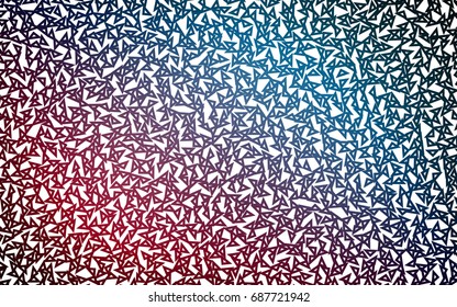 Dark Blue, Red vector geometric simple minimalistic background, which consist of triangles on white background. Triangular pattern with gradient for your business design. 