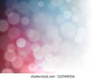 Dark Blue, Red vector glossy bokeh pattern. Colorful illustration in blurry style with gradient. Brand new style for your business design.