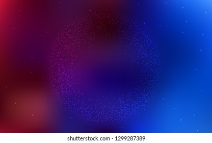 Dark Blue, Red vector glossy abstract layout. An elegant bright illustration with gradient. The best blurred design for your business.