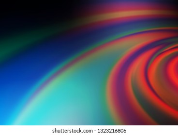 Dark Blue, Red vector glossy bokeh pattern. Colorful illustration in blurry style with gradient. Brand new style for your business design.