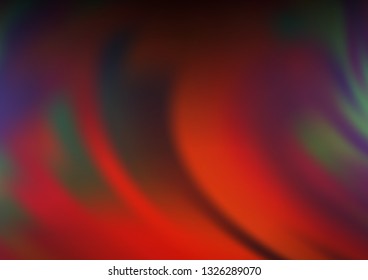 Dark Blue, Red vector glossy bokeh pattern. Modern geometrical abstract illustration with gradient. A new texture for your design.