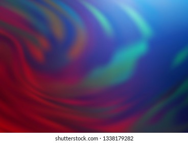 Dark Blue, Red vector glossy abstract background. Colorful illustration in abstract style with gradient. The background for your creative designs.