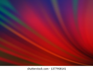 Dark Blue, Red vector glossy bokeh pattern. Modern geometrical abstract illustration with gradient. The background for your creative designs.