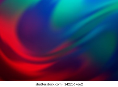 Dark Blue, Red vector glossy abstract background. A completely new colored illustration in blur style. Completely new design for your business.