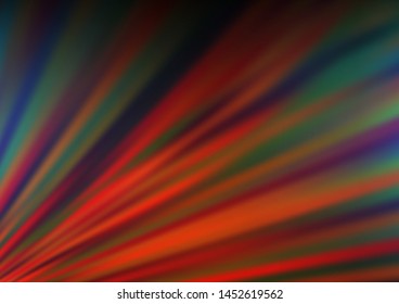 Dark Blue, Red vector glossy bokeh pattern. Colorful abstract illustration with gradient. A new texture for your design.