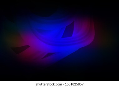 Dark Blue, Red vector glossy abstract backdrop. Abstract colorful illustration with gradient. Smart design for your work.
