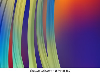 Dark Blue, Red vector glossy abstract backdrop. Colorful illustration in abstract style with gradient. New design for your business.