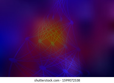 Dark Blue, Red vector glossy abstract background. An elegant bright illustration with gradient. New way of your design.