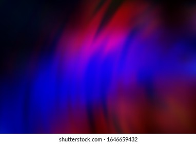 Dark Blue, Red vector glossy abstract backdrop. An elegant bright illustration with gradient. Smart design for your work.
