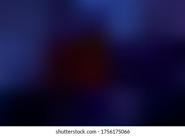 Dunkelblau, roter Vektorgrafik-glänzender abstrakter Hintergrund. Kreative Illustration im Stil der Halbfone mit Farbverlauf. Hintergrund für Designs.