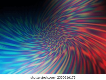 Dark Blue, Red vector glossy abstract template. Creative illustration in halftone style with gradient. A completely new design for your business.