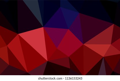 Dark Blue, Red vector gradient triangles pattern. Modern abstract illustration with triangles. Textured pattern for your backgrounds.