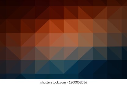 Dark Blue, Red vector gradient triangles texture. Elegant bright polygonal illustration with gradient. Template for cell phone's backgrounds.