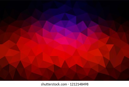Dark Blue, Red vector gradient triangles texture. Colorful illustration in abstract style with triangles. Textured pattern for your backgrounds.