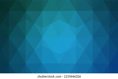 Dark Blue, Red vector gradient triangles template. A completely new color illustration in a polygonal style. Best triangular design for your business.