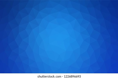 Dark Blue, Red vector gradient triangles texture. Triangular geometric sample with gradient.  Brand new design for your business.