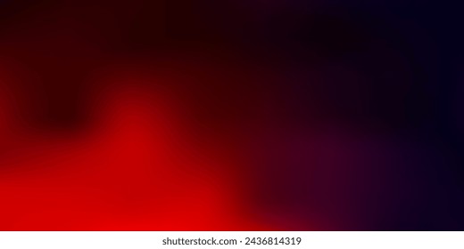 Dark blue, red vector gradient blur backdrop. Colorful illustration with gradient in halftone style. Background for web designers.