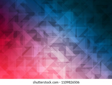 Dark Blue, Red vector hexagon mosaic texture. A sample with polygonal shapes. A new texture for your design.