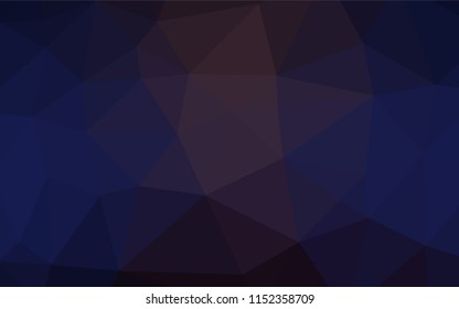 Dark Blue, Red vector hexagon mosaic cover. An elegant bright illustration with gradient. The completely new template can be used for your brand book.